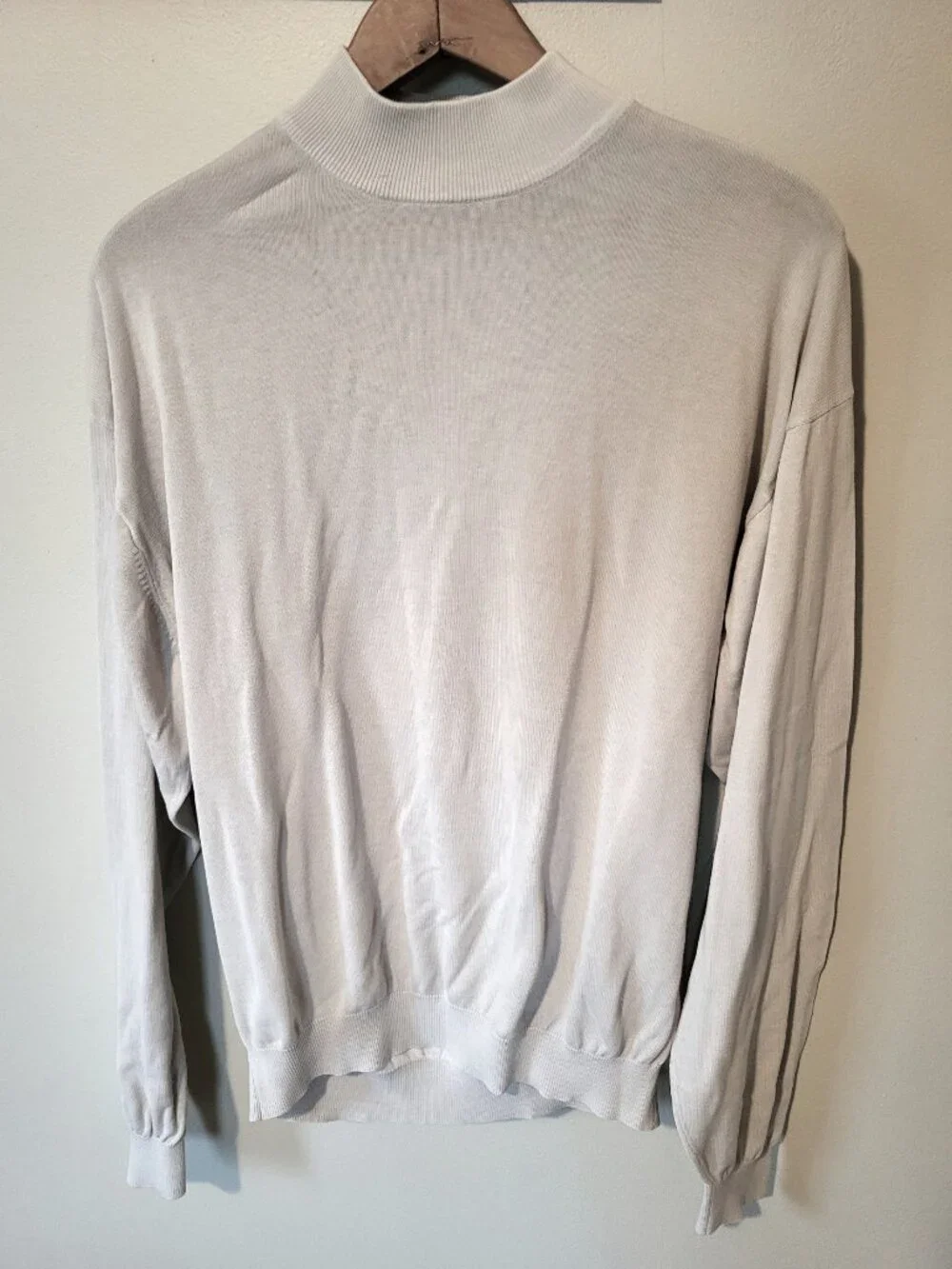 Pronto Uomo silk & cotton mockneck sweater